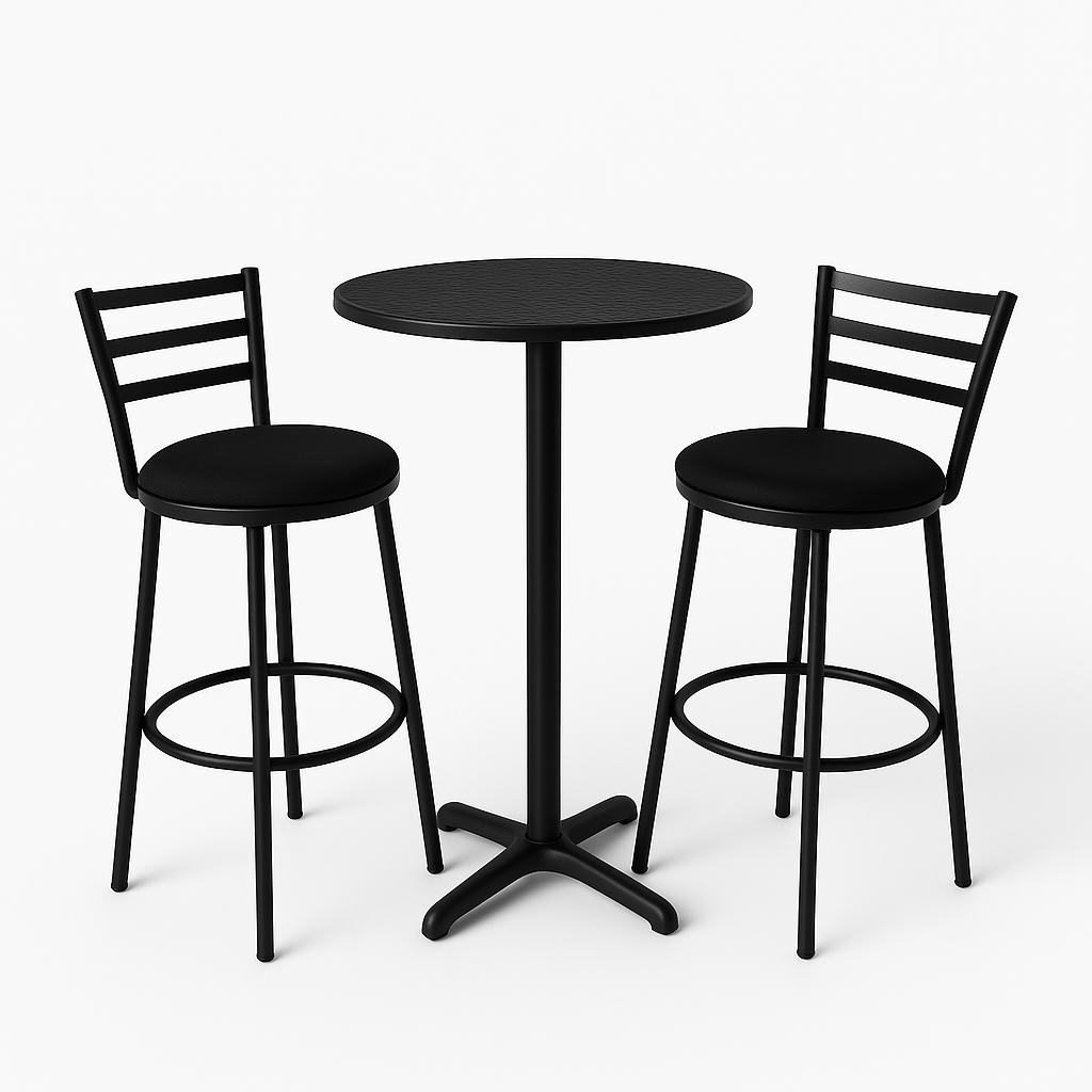 Conjunto de Mesa e Cadeiras Bistrô Altas