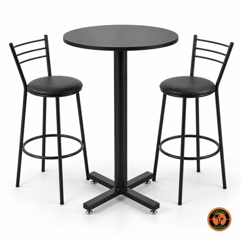 Conjunto de Mesa e Cadeiras Bistrô Altas