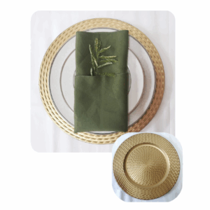 Sousplat Dourado Antigo