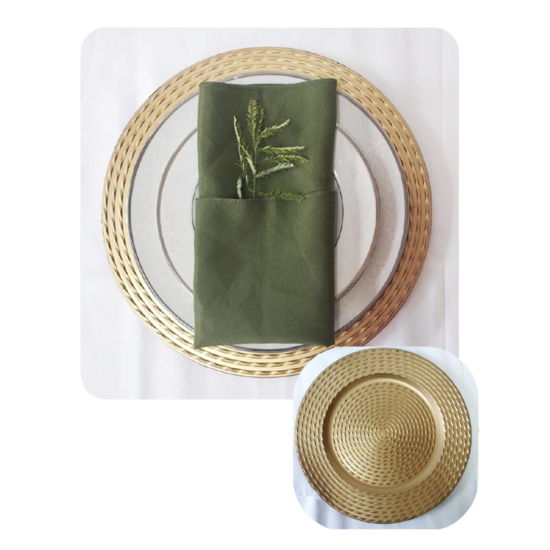 Sousplat Dourado Antigo