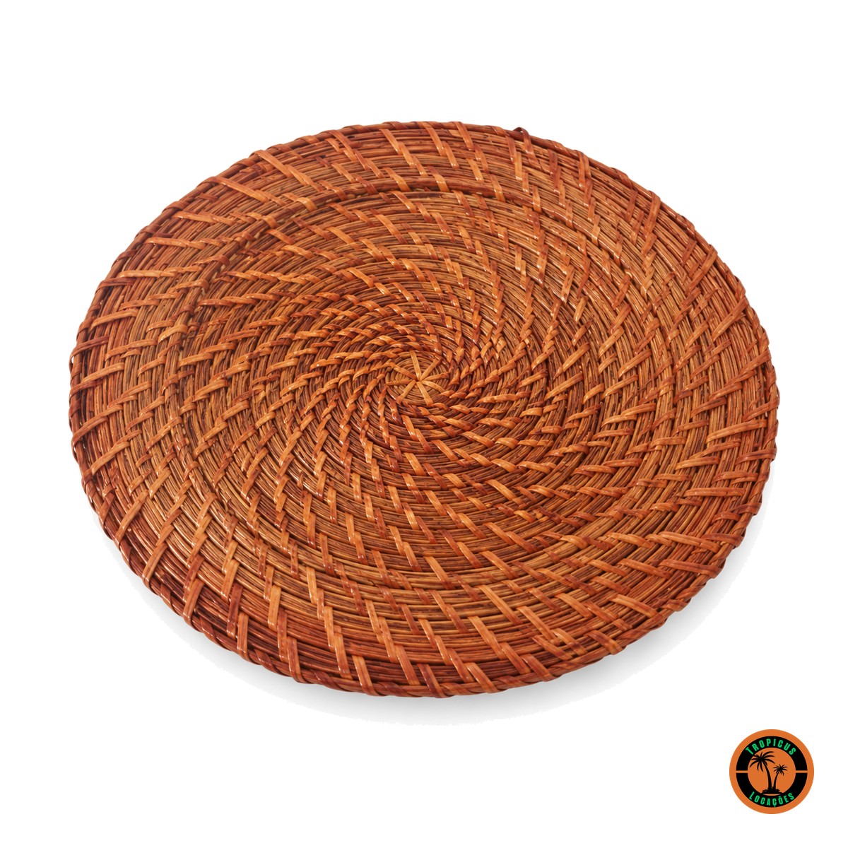 Sousplat Rattan Verniz