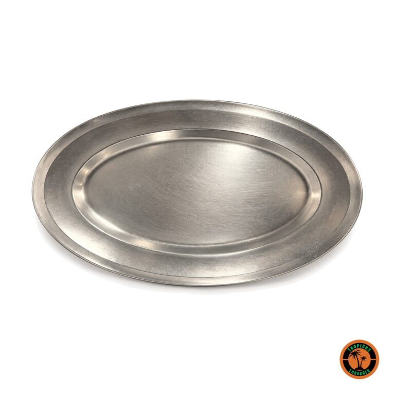 Travessa Oval Inox 45 x 32 cm