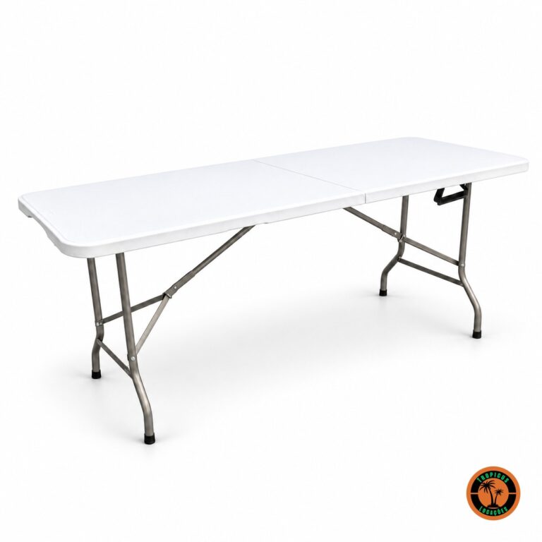 Mesa Dobrável Branca 1,80 x 0,70