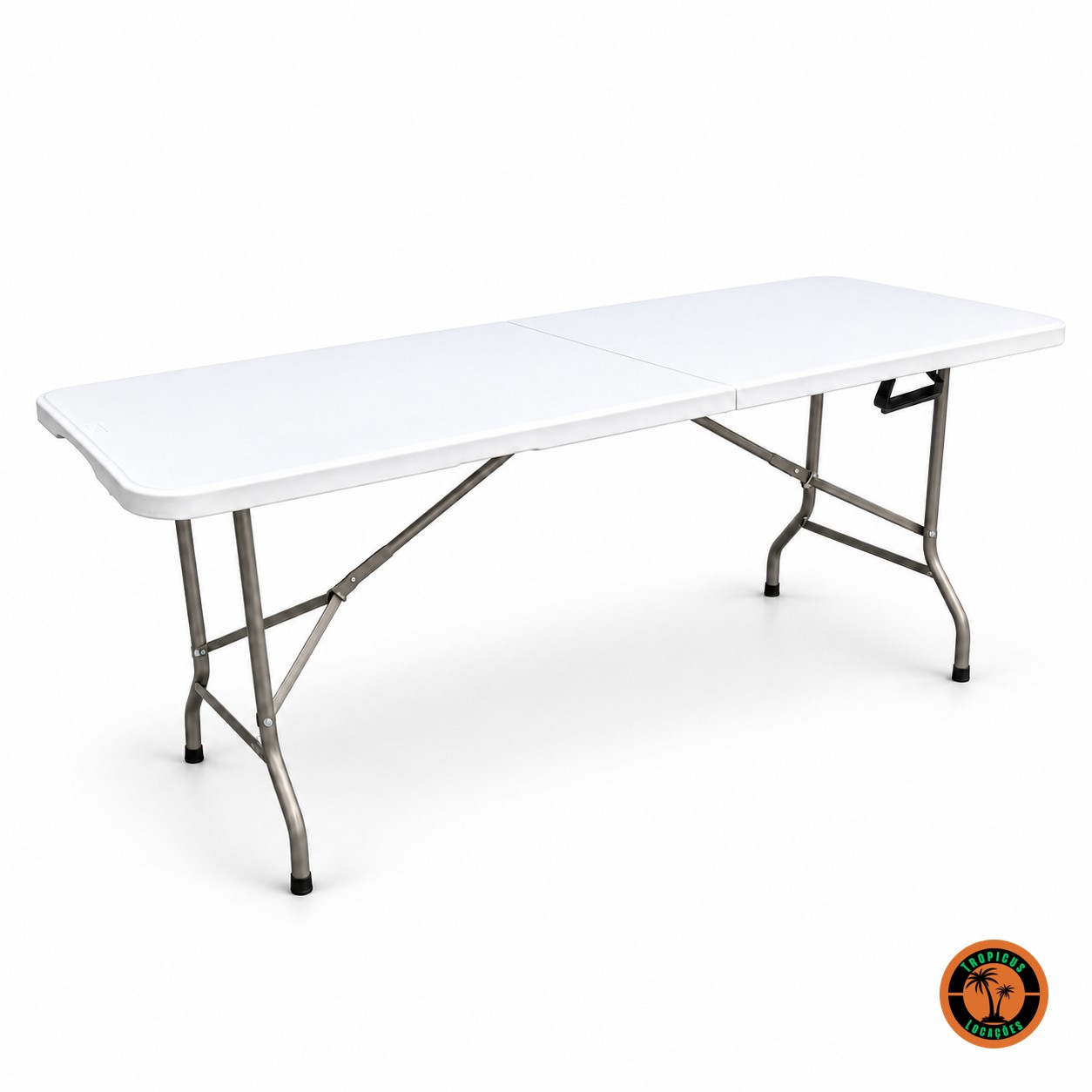 Mesa Dobrável Branca 1,80 x 0,70