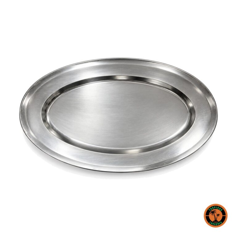 Travessa Oval Inox 51 x 36,5 cm